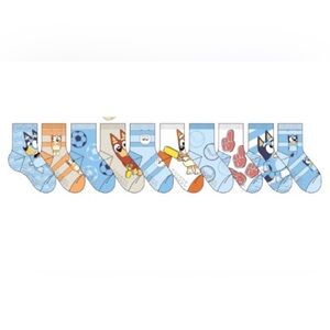 Bluey 10 Pk Quarter Crew 2T-4T